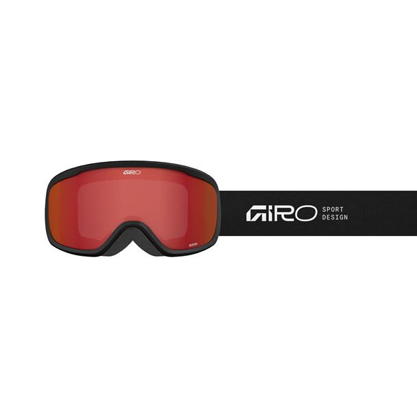GIRO Buster Black Stacked-Amber Scarlet