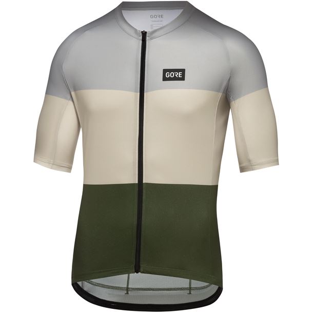 GORE Spirit Stripes Jersey Mens lab grey/tech beige M