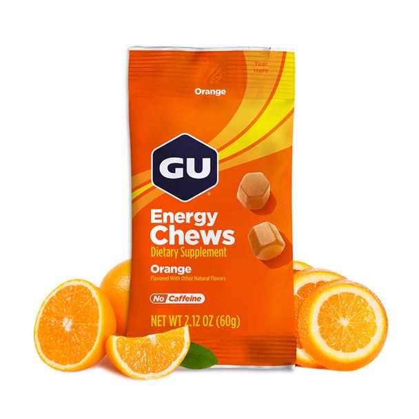 GU Energy Chews 60 g Orange 1 SÁČEK (balení 12ks)