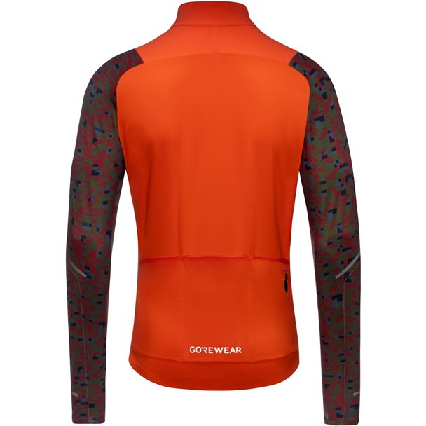 GORE Spinshift Thermo Long Sleeve Jersey Mens fireball/utility green M