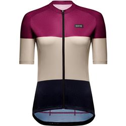 GORE Spirit Stripes Jersey Womens process purple / tech beige 38