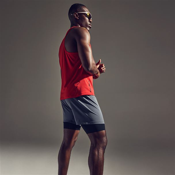 GORE CONCURVE 5” 2in1 Shorts Mens lab graphite / black L