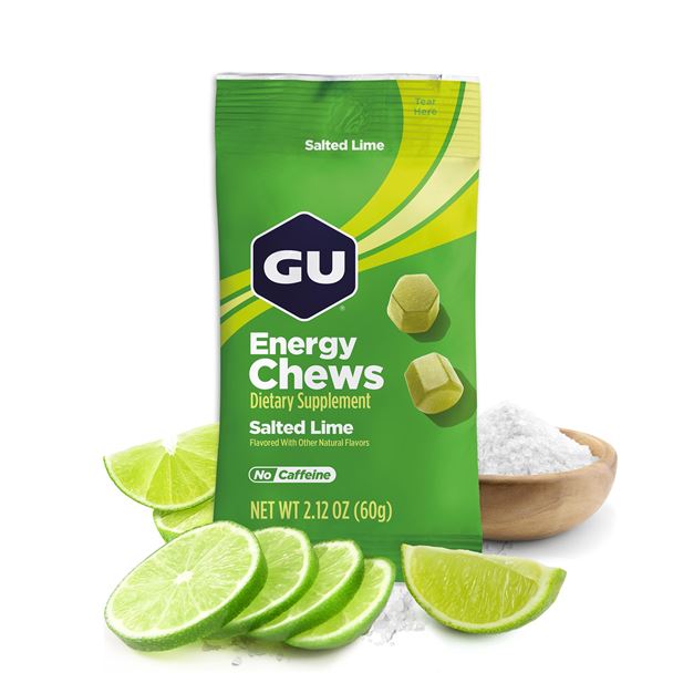GU Energy Chews 60 g Salted Lime 1 SÁČEK (balení 12ks)