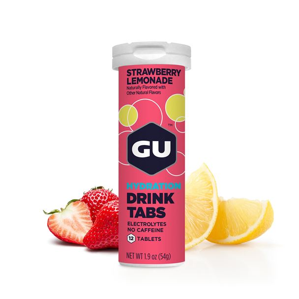 GU Hydration Drink Tabs 54 g Strawberry Lemonade 1 tuba (balení 8ks)