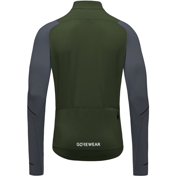 GORE Spinshift Thermo Long Sleeve Jersey Mens utility green/lab graphite L