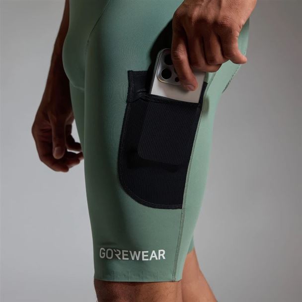 GORE SPINSHIFT Cargo Bib Shorts+ Mens slate green M