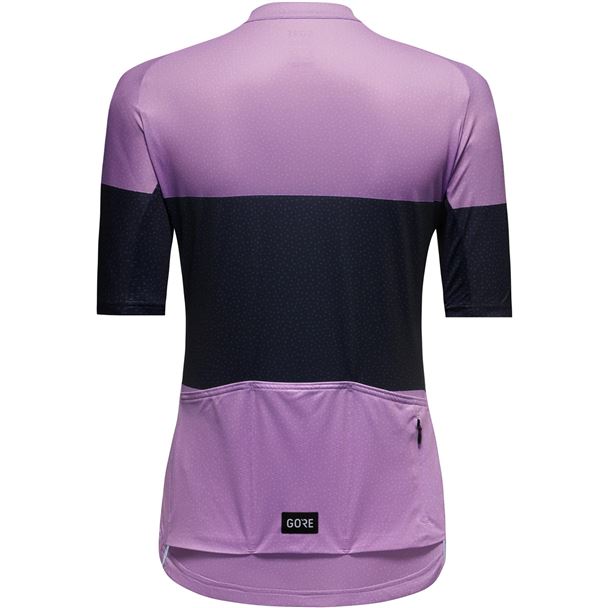 GORE Spirit Stripes Jersey Womens scrub purple/orbit blue 38