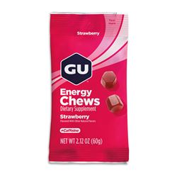 GU Energy Chews 60 g Strawberry 1 SÁČEK (balení 12ks)