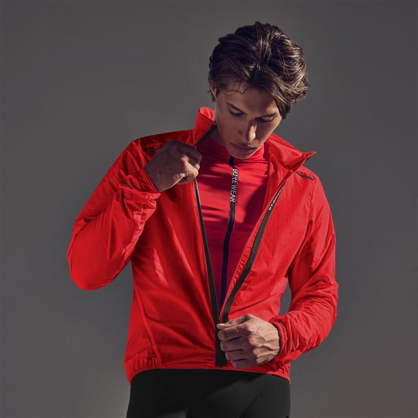 GORE SPINSHIFT Windbreaker Mens lab red S