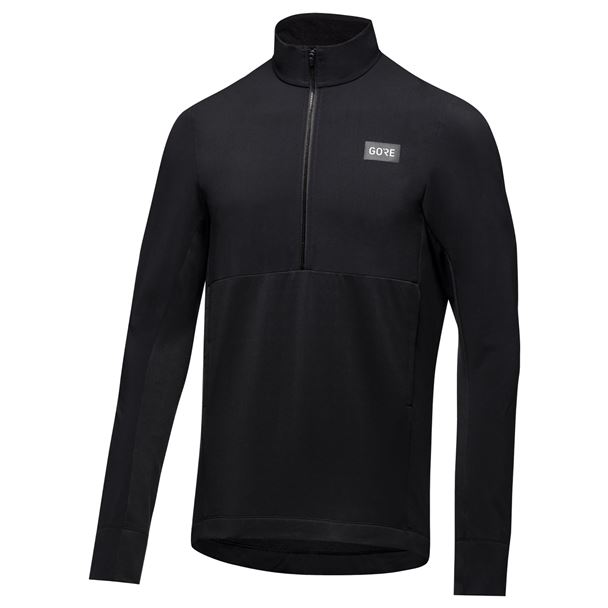 GORE TrailKPR Hybrid 1/2-Zip Mens black L