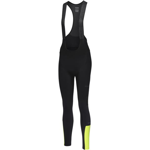 GORE SWIFTRIDE Thermo Bib Tights+ Womens black/neon yellow L