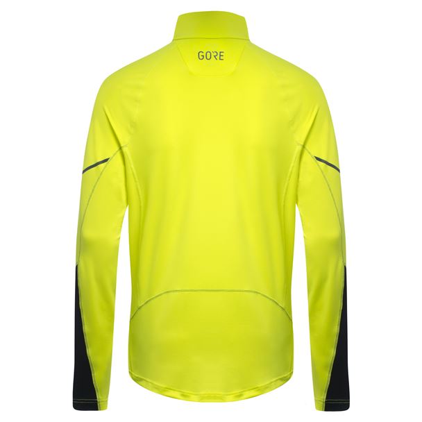 GORE M Mid Long Sleeve Zip Shirt neon yellow/black L