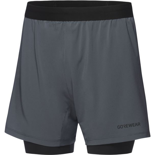 GORE CONCURVE 5” 2in1 Shorts Mens lab graphite / black L