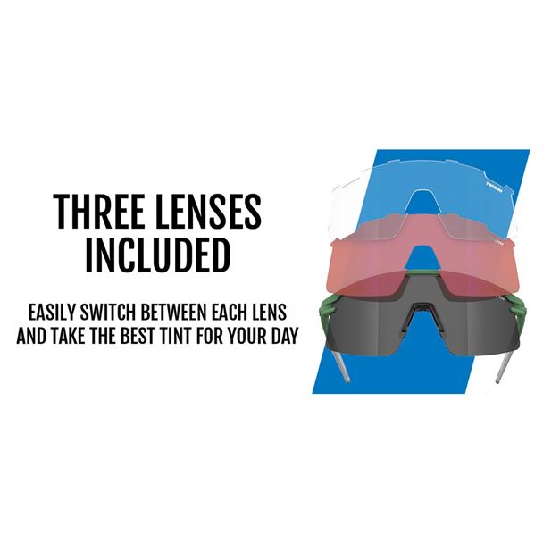 TIFOSI Moab Lite Satin Vapor (Silver Mirror/AC Red/Clear)