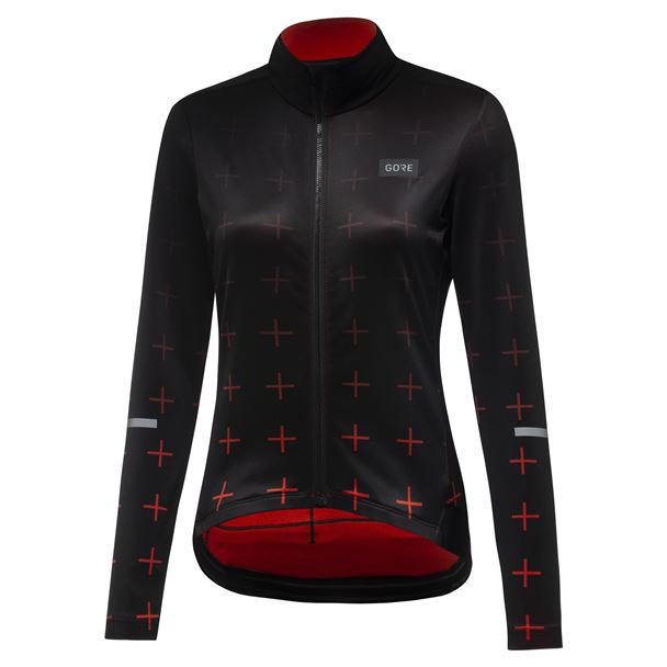 GORE Progress Thermo Jersey Womens black/fireball M/40