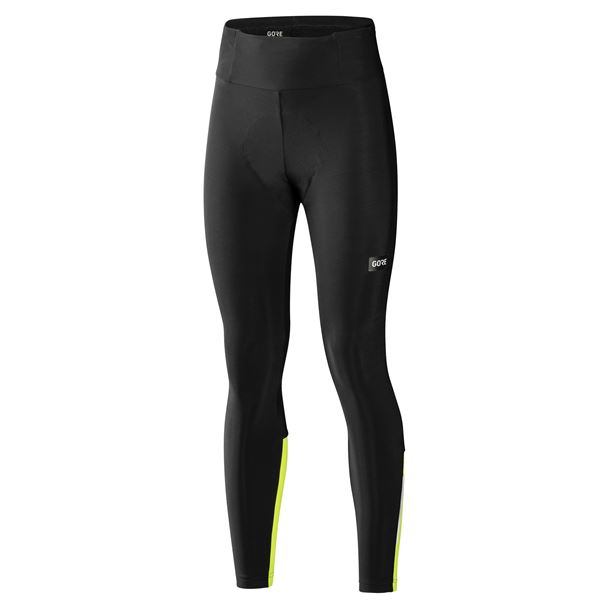 GORE Progress Thermo Tights+ Womens black / neon yellow 34