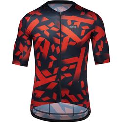 GORE Spirit Signal Camo Jersey Mens orbit blue/fireball XL