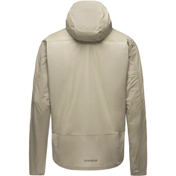 GORE FERNFLOW Hooded Windbreaker Mens tech beige S
