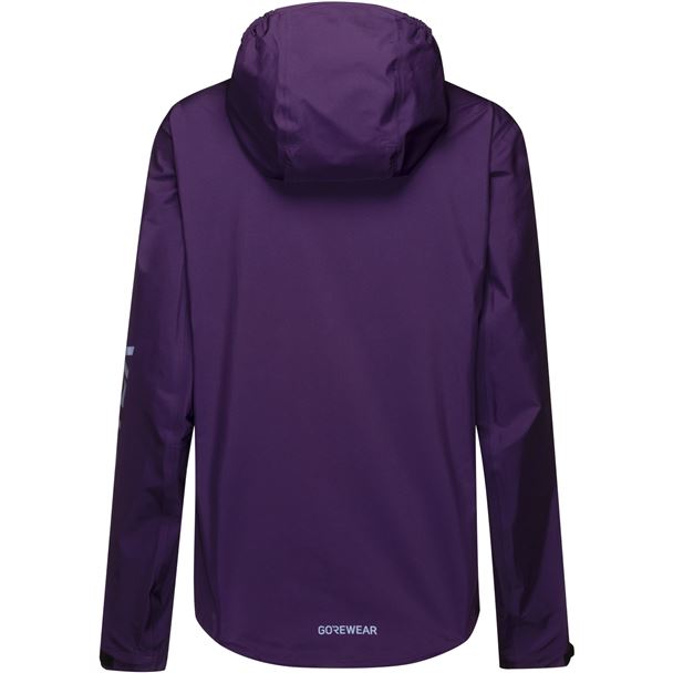 GORE LUPRA GORE-TEX Hooded Logo Jacket Womens purple indigo / amethyst grey S