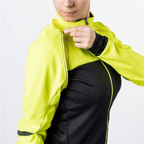 GORE Phantom WINDSTOPPER® Jacket Womens black / neon yellow S
