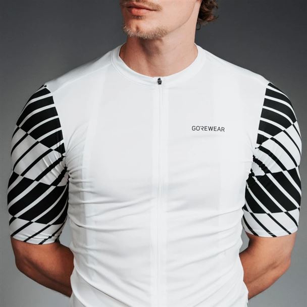 GORE SWIFTRIDE Optical Jersey Mens white / black M