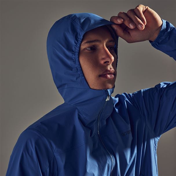 GORE Fernflow Hooded Windbreaker Mens cargo blue L