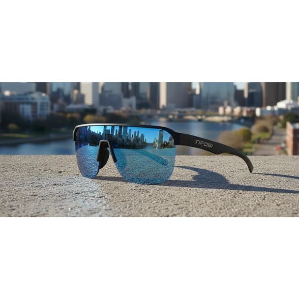 TIFOSI Sanctum SL Gloss Black (Smoke Bright Blue Mirror)