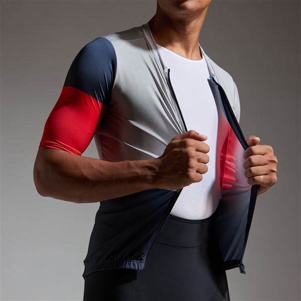 GORE SWIFTRIDE Block Jersey Mens lab graphite/lab red M