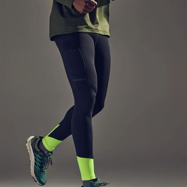 GORE CONCURVE Thermo Tights 2.0 Mens black/neon yellow XL