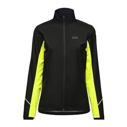 GORE R3 Wmn Partial GTX I Jacket black/neon yellow XL/44