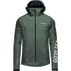 GORE LUPRA GORE-TEX Hooded Logo Jacket Mens slate green/white M