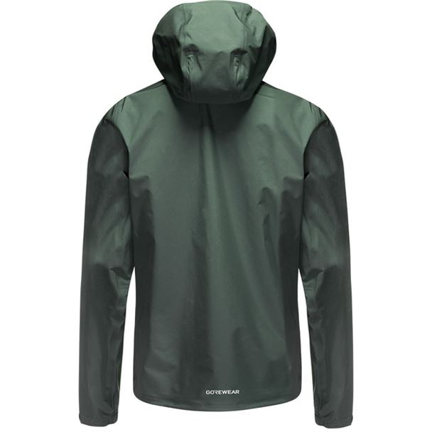 GORE LUPRA GORE-TEX Hooded Logo Jacket Mens slate green/white M