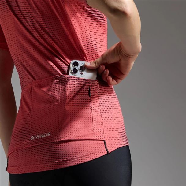 GORE Spirit Haze Jersey Womens coral red/orbit blue S