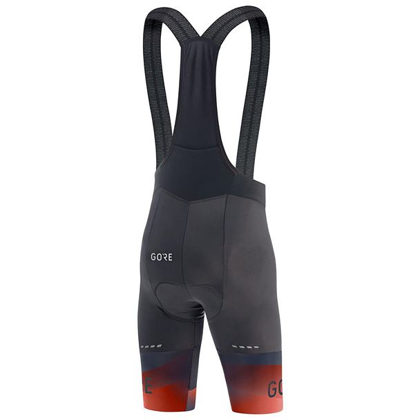 GORE Fade Bib Shorts+ black/fireball M