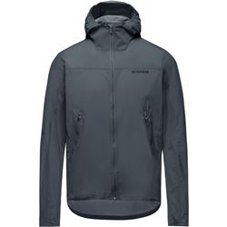 GORE FERNFLOW Hooded Windbreaker Mens lab graphite M