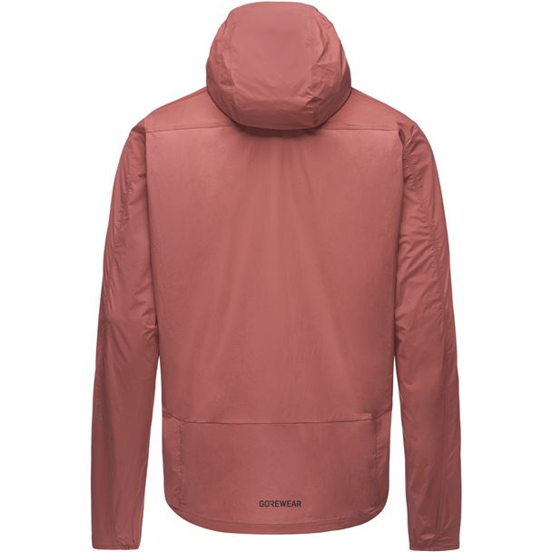 GORE FERNFLOW Hooded Windbreaker Mens lab rose L
