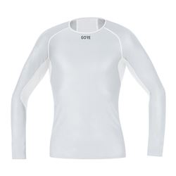 GORE M WINDSTOPPER® Base Layer Long Sleeve Shirt Mens light grey / white XL