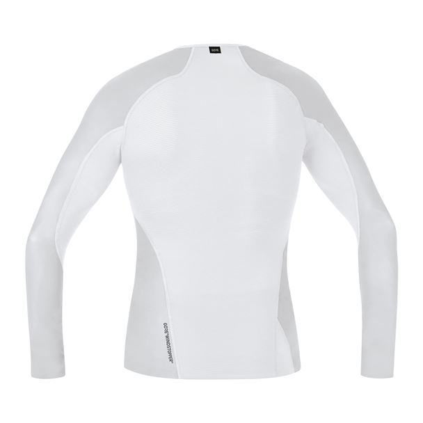 GORE M WINDSTOPPER® Base Layer Long Sleeve Shirt Mens light grey / white XL