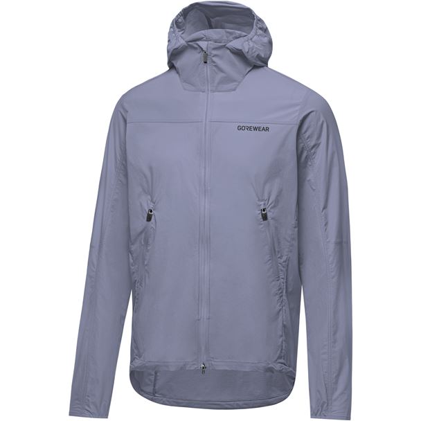 GORE FERNFLOW Hooded Windbreaker Mens amethyst grey M