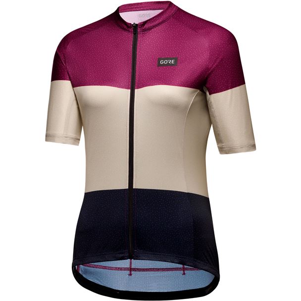 GORE Spirit Stripes Jersey Womens process purple / tech beige 42