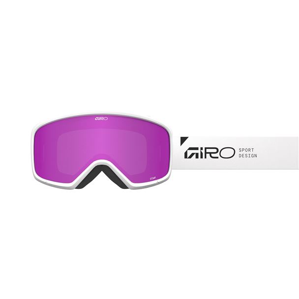 GIRO Stomp White Wordmark-Amber Pink