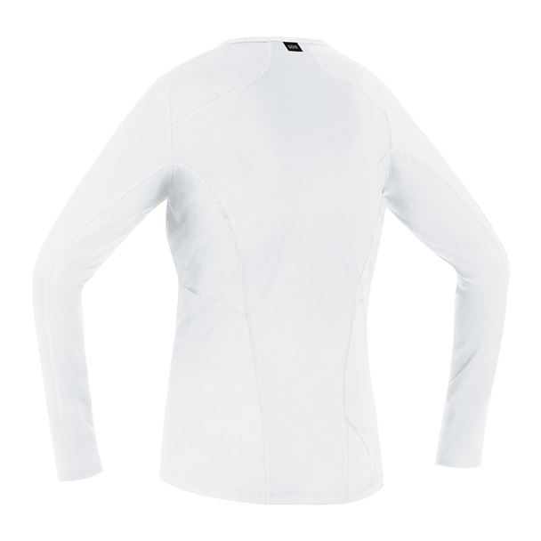 GORE M Women Base Layer Long Sleeve Shirt-white-40
