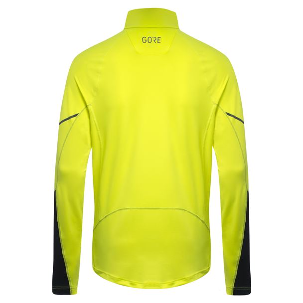 GORE M Mid Long Sleeve Zip Shirt neon yellow/black S
