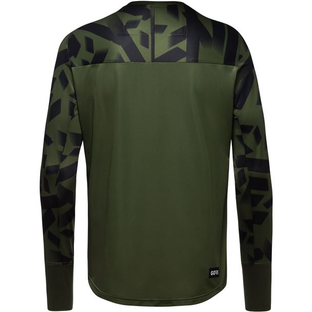 GORE TrailKPR Daily Long Sleeve Shirt Mens utility green/black S