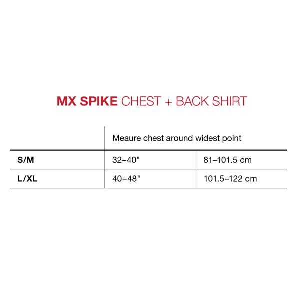 G-FORM MX Spike Chest Back Shirt M