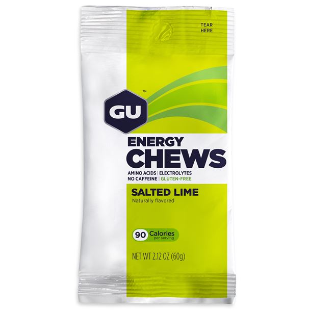 GU Energy Chews 60 g Salted Lime 1 SÁČEK (balení 12ks)