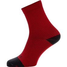 GORE C3 Dot Mid Socks-red/black-35/37