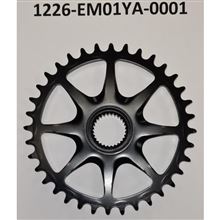 Chainwheel EM01 YAV01 NS36T C49 36T 9/10 spd Steel BLK