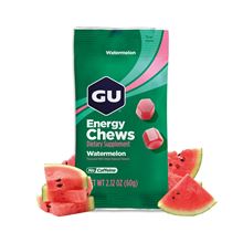 GU Energy Chews 60 g Watermelon 1 SÁČEK (balení 12ks)