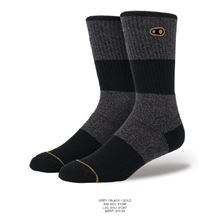 CRANKBROTHERS Icon MTB 9'' Sock-Grey/Black/Gold L/XL